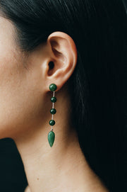 Small Phoenician Earrings in Jade - Sophie Buhai