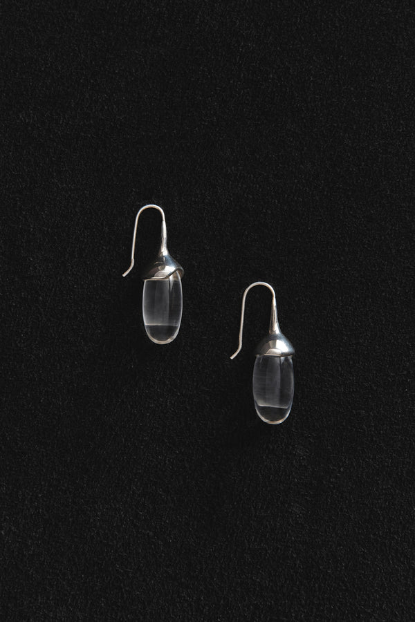 Dripping Stone Earrings in Quartz - Sophie Buhai
