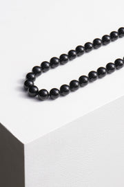 LONG EVERYDAY BOULE NECKLACE IN ONYX - Sophie Buhai