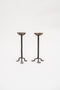 Sophie Buhai - ANONYMOUS, PAIR OF METAL CANDLESTICKS, C. 1950