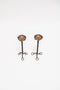 Sophie Buhai - ANONYMOUS, PAIR OF METAL CANDLESTICKS, C. 1950