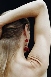 Flamenco Earrings in Carnelian - Sophie Buhai