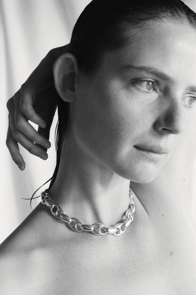Sophie Buhai シルバー ラージ Barbara チェーンネックレス Large Barbara Chain Necklace | Sophie Buhai