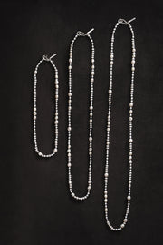 White Pearl Mermaid Necklace, 24in - Sophie Buhai