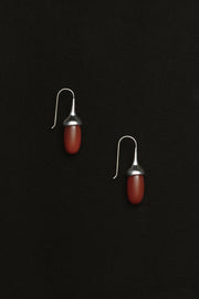 Dripping Stone Earrings in Carnelian - Sophie Buhai