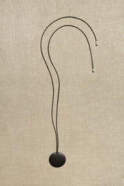 Medium Full Moon Pendant in Onyx - Sophie Buhai