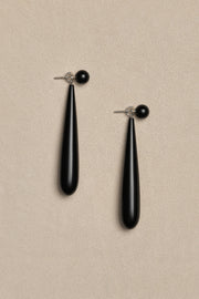 LARGE ANGELIKA EARRINGS IN ONYX - Sophie Buhai