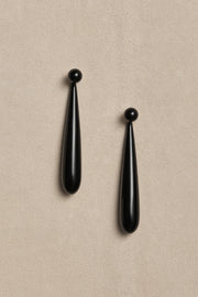 LARGE ANGELIKA EARRINGS IN ONYX - Sophie Buhai