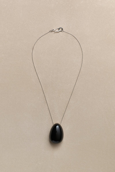 Egg Pendant In Onyx | Sophie Buhai