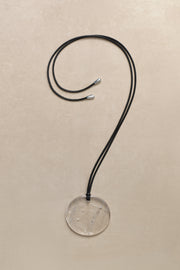 Large Full Moon Pendant in Quartz - Sophie Buhai