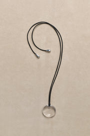 Small Full Moon Pendant in Quartz - Sophie Buhai