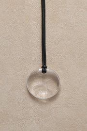 Small Full Moon Pendant in Quartz - Sophie Buhai