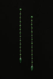 Long Phoenician Earrings in Jade - Sophie Buhai