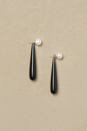 Medium Angelyne Earrings in Onyx - Sophie Buhai