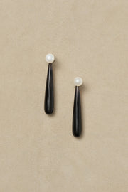 Medium Angelyne Earrings in Onyx - Sophie Buhai