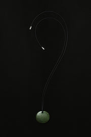 Medium Full Moon Pendant in Jade - Sophie Buhai