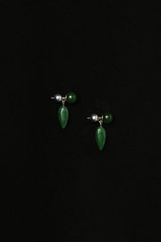 Tiny Phoenician Earrings in Jade - Sophie Buhai