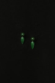 Tiny Phoenician Earrings in Jade - Sophie Buhai