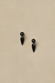Tiny Phoenician Earrings in Onyx - Sophie Buhai