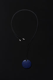 Medium Full Moon Pendant in Lapis - Sophie Buhai