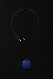 Medium Full Moon Pendant in Lapis - Sophie Buhai