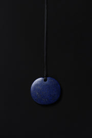 Medium Full Moon Pendant in Lapis - Sophie Buhai