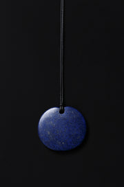 Medium Full Moon Pendant in Lapis - Sophie Buhai
