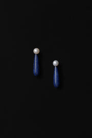 Small Angelyne Earrings in Lapis - Sophie Buhai