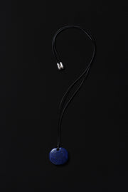 Small Full Moon Pendant in Lapis - Sophie Buhai