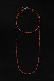 Constellation Necklace in Carnelian, 47in - Sophie Buhai