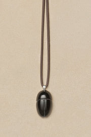 Everyday Scarab Choker in Onyx - Sophie Buhai