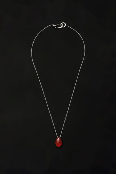 Tiny Egg Pendant In Carnelian | Sophie Buhai