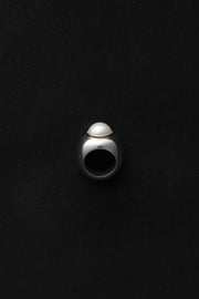 Pearl Moon Ring, Sterling Silver - Sophie Buhai