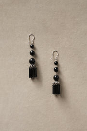 Triplet Flamenco Earrings, Onyx - Sophie Buhai