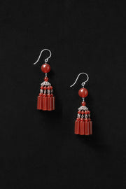 Flamenco Earrings in Carnelian - Sophie Buhai