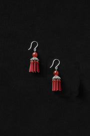 Petite Flamenco Earrings, Carnelian - Sophie Buhai