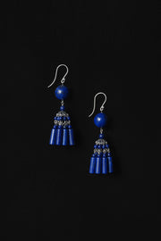 Flamenco Earrings, Lapis - Sophie Buhai