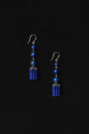 Triplet Flamenco Earrings, Lapis - Sophie Buhai