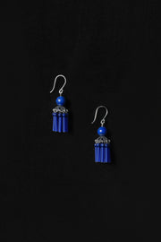 Petite Flamenco Earrings, Lapis - Sophie Buhai