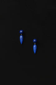 Tiny Phoenician Earrings, Lapis - Sophie Buhai