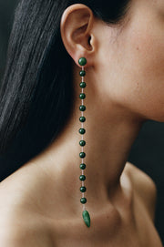 Long Phoenician Earrings in Jade - Sophie Buhai