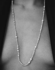 White Pearl Mermaid Necklace, 30in - Sophie Buhai