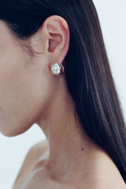 Large Reversible Hammered Hoops - Sophie Buhai
