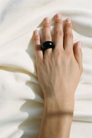 Medium Onyx Donut Ring - Sophie Buhai