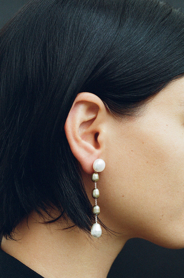 Sophie Buhai - Small Passante Earrings in Pistachio