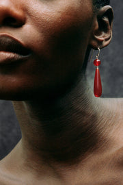 Isadore Earrings in Carnelian - Sophie Buhai