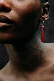 Isadore Earrings in Carnelian - Sophie Buhai
