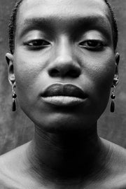 Tiny Isadore Earrings in Onyx - Sophie Buhai