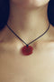 Sophie Buhai - Small Full Moon Pendant in Carnelian