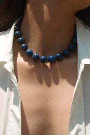 Medium Boule Collar in Lapis - Sophie Buhai